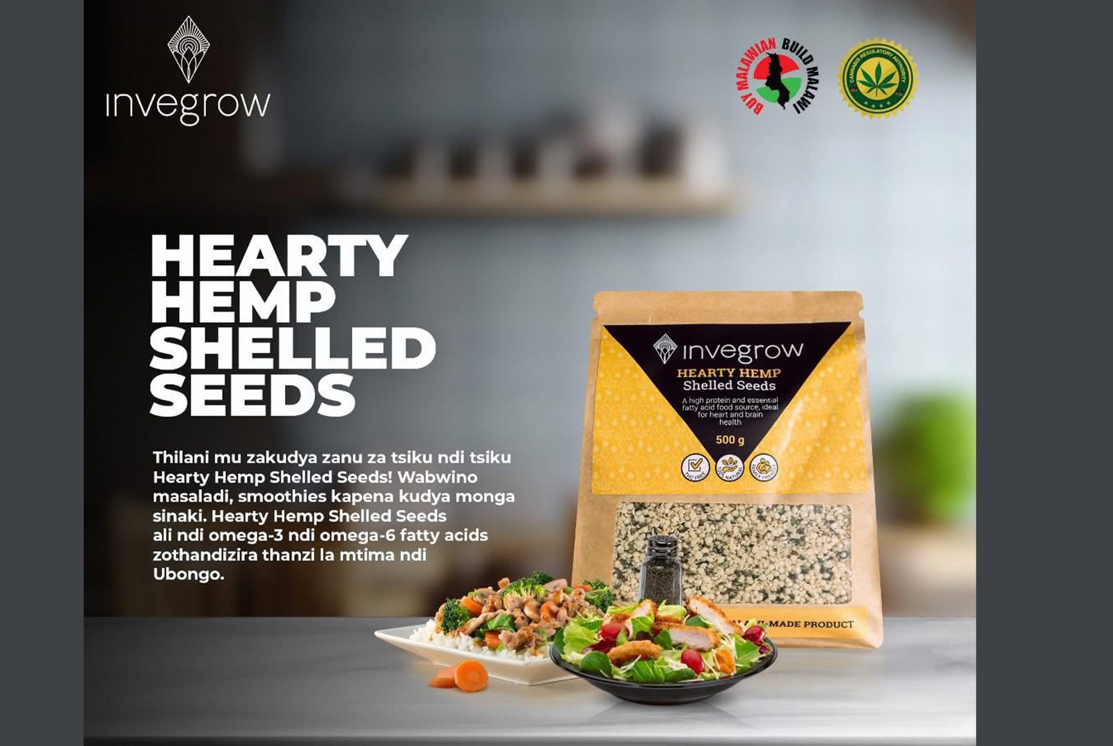 Invegrow Hemp Shelled Seeds