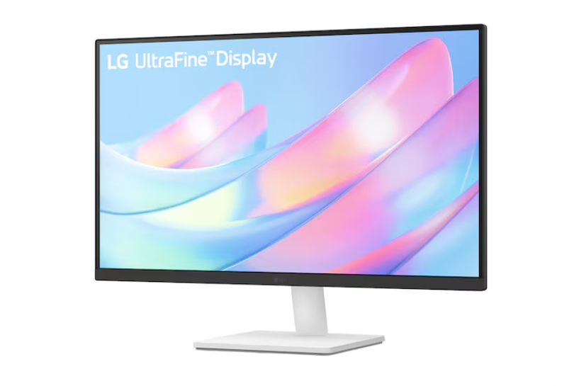 LG Ultra-Fine 27" 4K UHD IPS Monitor  (White)