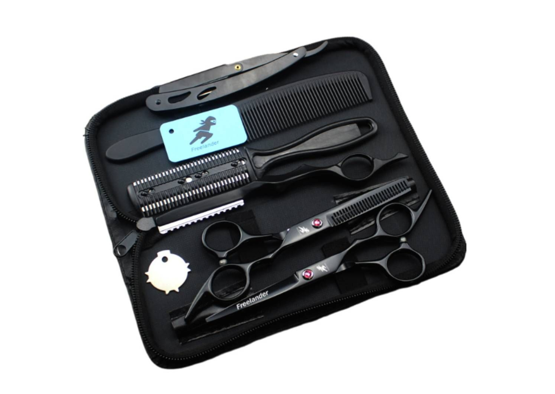 8-Piece Professional Hair Cutting Scissors & Thinning Shear Set