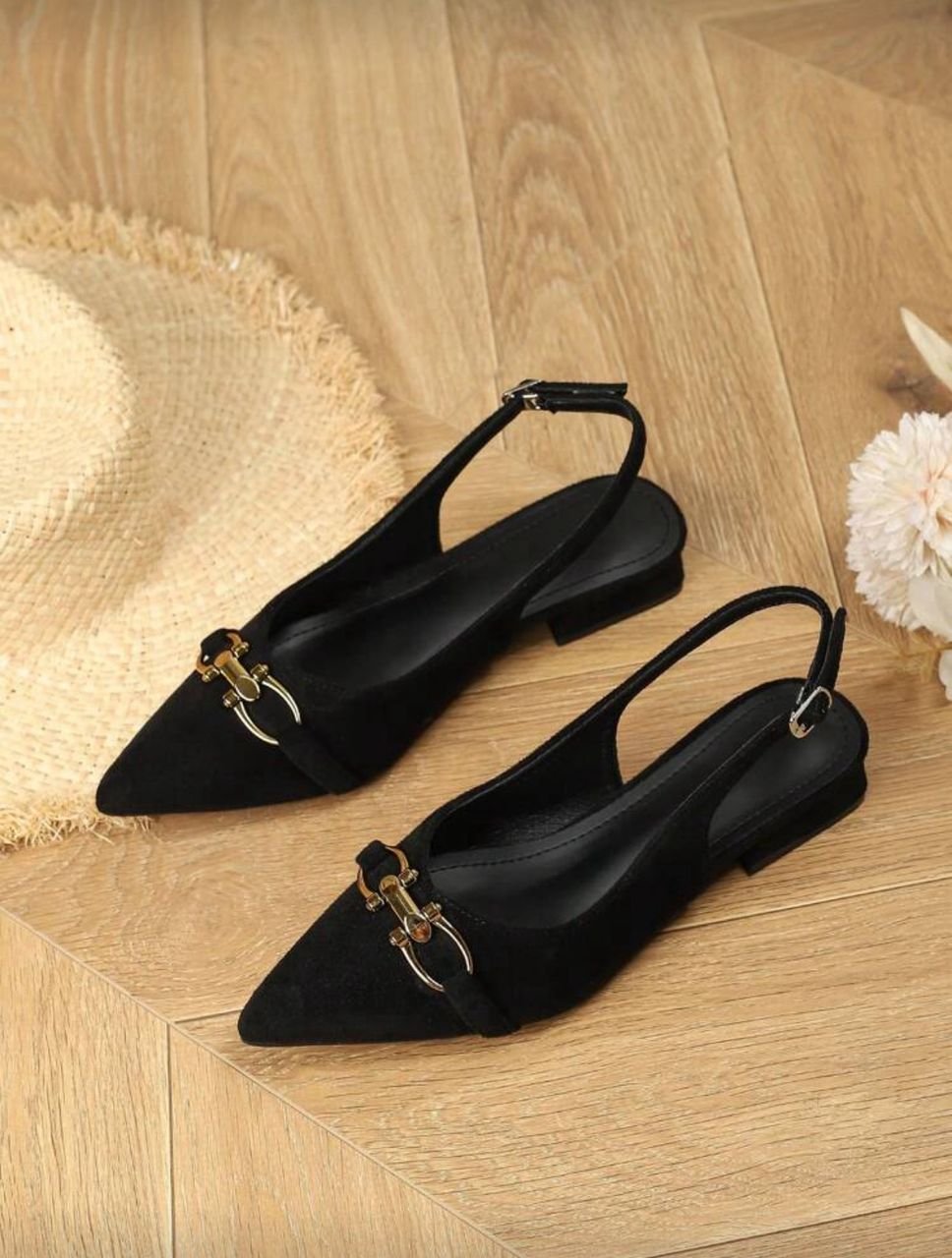 Fashionable flat pointed shoe