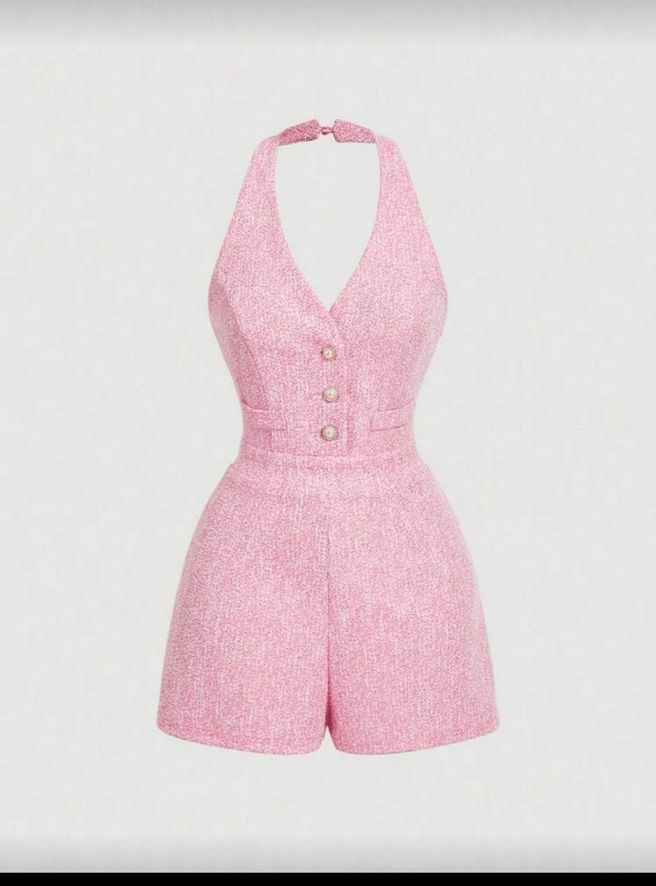 Button women jumpsuit