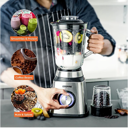 Geepas 2-in-1 UltraPower Xtreme Blender – GSB44036