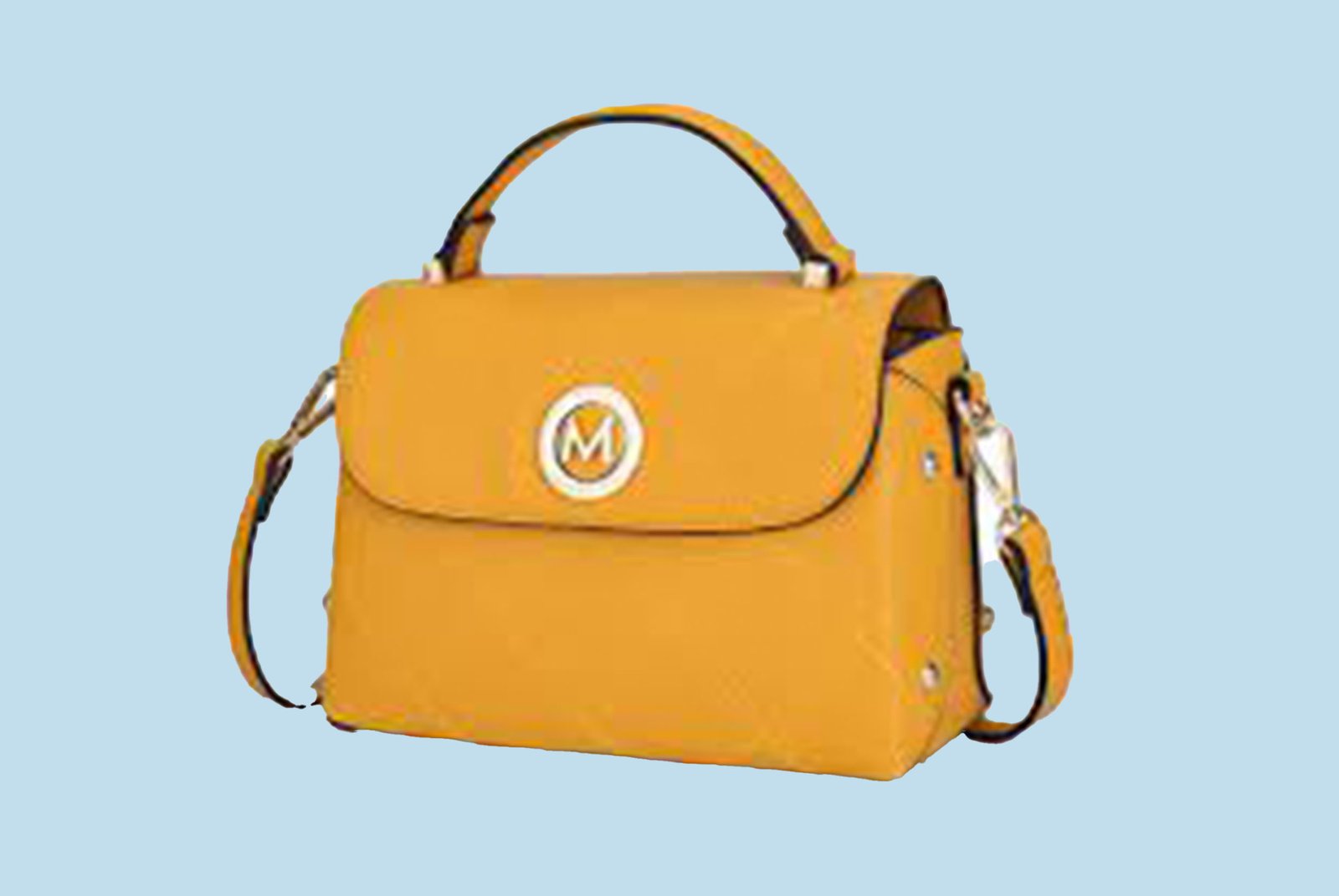 Miss Lulu Women's Leather Top Handle Crossbody Bag