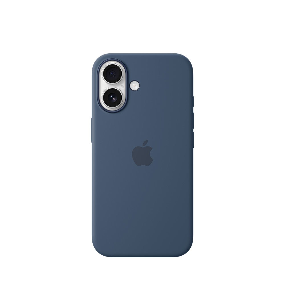 Apple iPhone 16 Silicone Case w/ Magsafe Denim