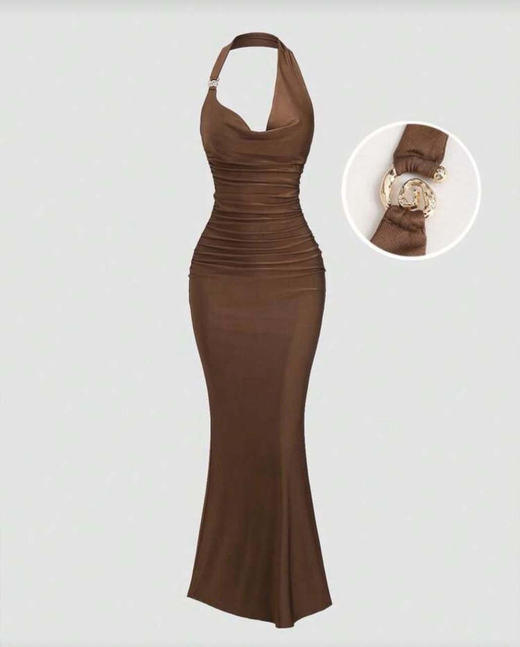 Belted dress for woman