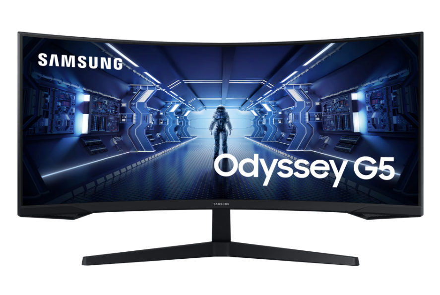 Samsung Gaming Monitor - 34" Curved Monitor Odyssey G5 Ultra WQHD