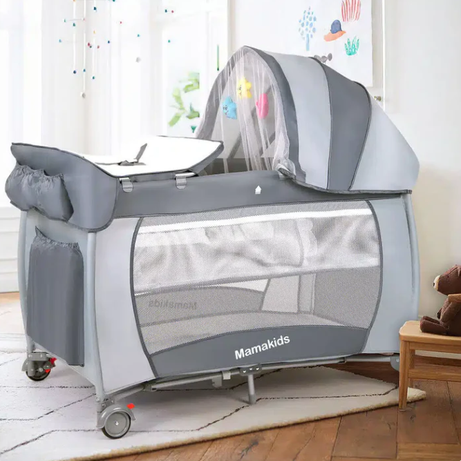 2 in 1 Baby Bassinet With Toys (Baby Coat)